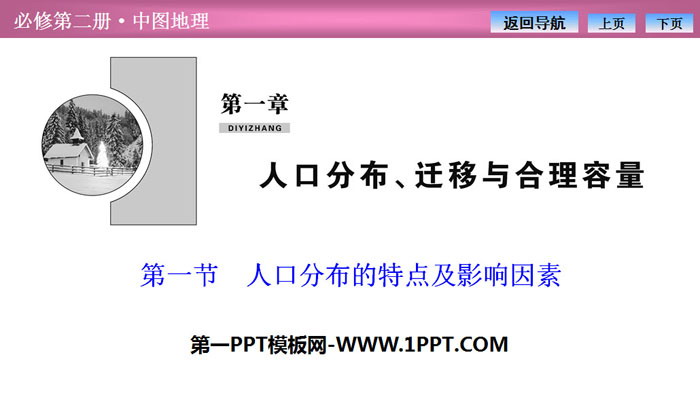 《人口分布的特点及影响因素》人口分布、迁移与合理容量PPT课件