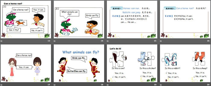 《Horses and Rabbits》Animals on the Farm PPT教学课件