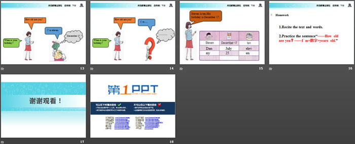 《How Old Are You?》All about Me PPT教学课件