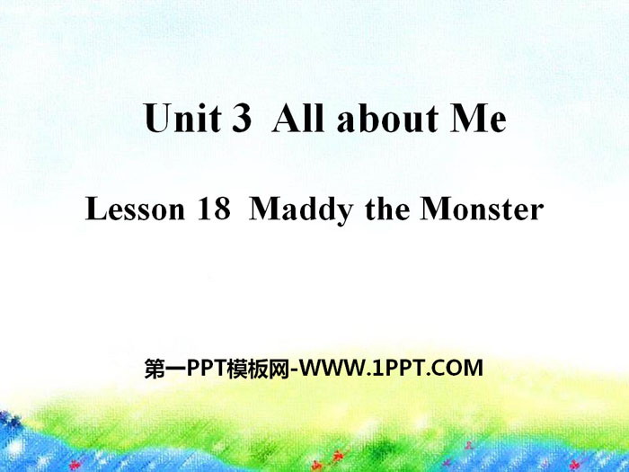 《Maddy the Monster》All about Me PPT