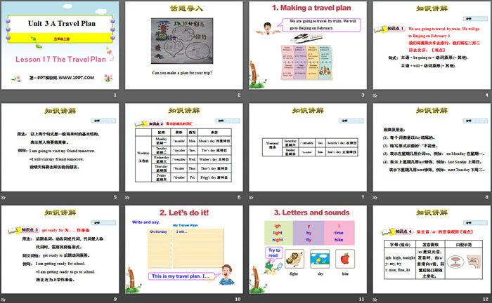 《The Travel Plan》A Travel Plan PPT教学课件