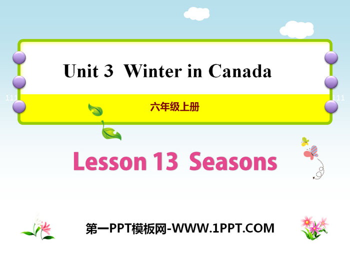 《Seasons》Winter in Canada PPT教学课件