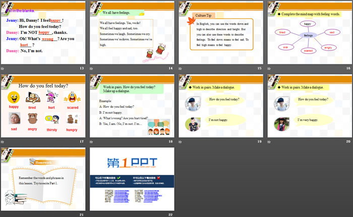 《Happy or Sad》Body Parts and Feelings PPT