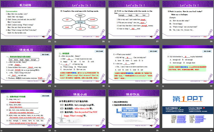 《Happy or Sad》Body Parts and Feelings PPT课件下载