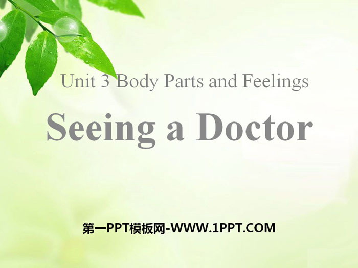 《Seeing a Doctor》Body Parts and Feelings PPT