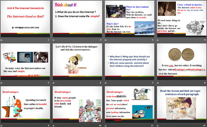 《The Internet-Good or Bad?》The Internet Connects Us PPT