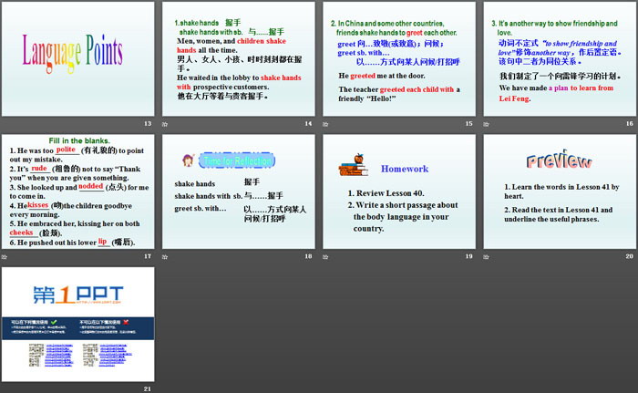 《Body Language》Know Our World PPT