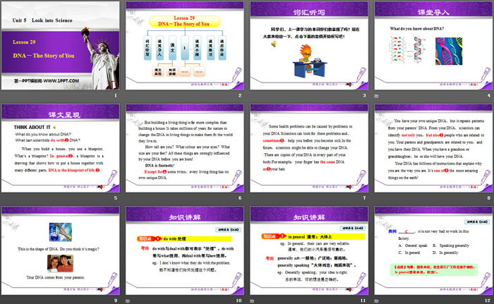 《DNA-The Story of You》Look into Science! PPT免费课件