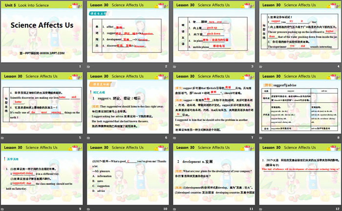 《Science Affects Us》Look into Science! PPT课件