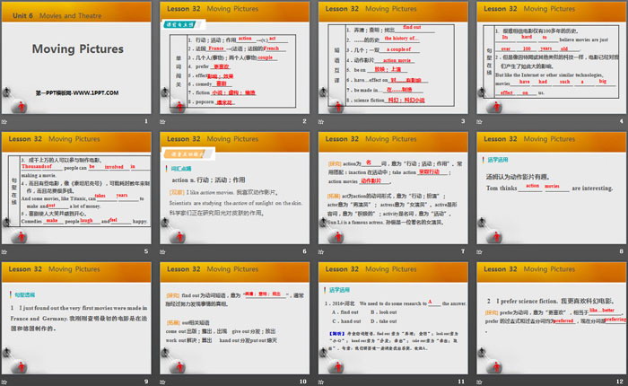 《Moving Pictures》Movies and Theatre PPT教学课件