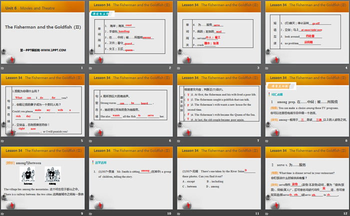 《The Fisherman and the Goldfish(Ⅱ)》Movies and Theatre PPT下载