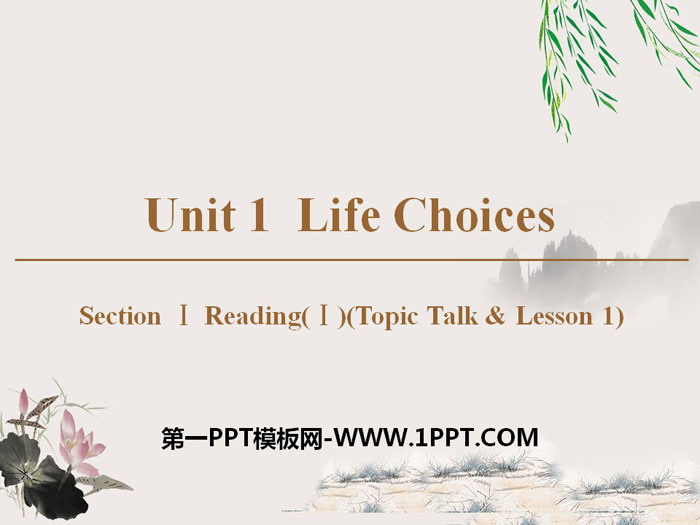 《Life Choices》Section ⅠPPT