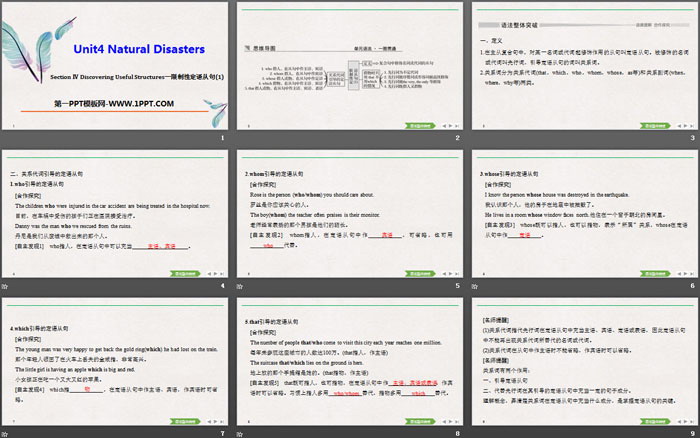 《Natural Disasters》Discovering Useful Structures PPT课件