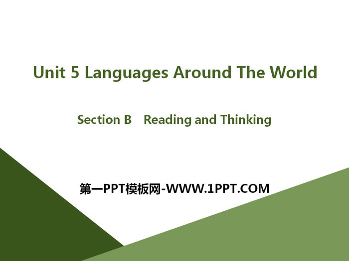 《Languages Around The World》Section B PPT
