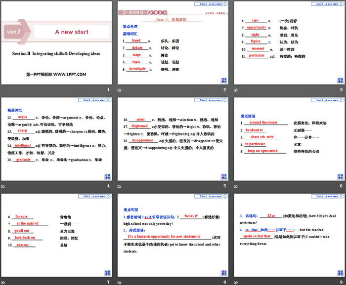 《A new start》Section ⅡPPT下载