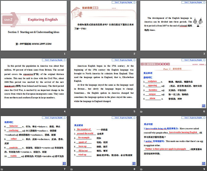 《Exploring English》Section ⅠPPT下载