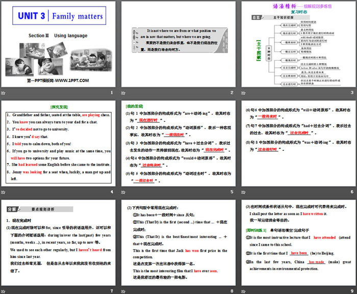 《Family matters》Section ⅡPPT课件