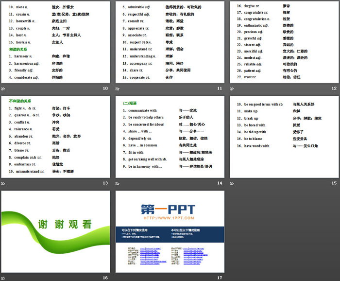 《Family matters》Section V PPT课件