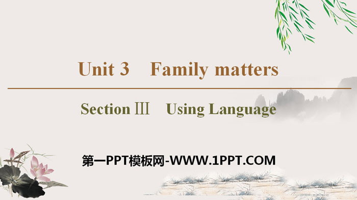 《Family matters》Section ⅢPPT教学课件