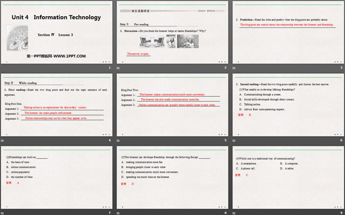 《Information Technology》Section Ⅳ PPT