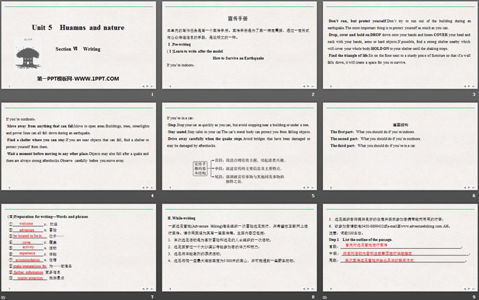 《Huamns and nature》SectionⅥ PPT