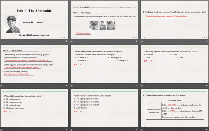 《The Admirable》SectionⅣ PPT