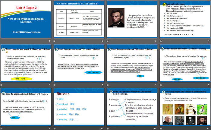 《Now it is a symbol of England》SectionC PPT