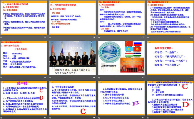 《新中国的外交》国防建设与外交成就PPT课件