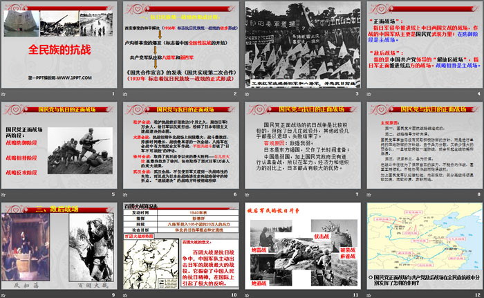 《全民族的抗战》中国抗日战争与世界反法西斯战争PPT课件