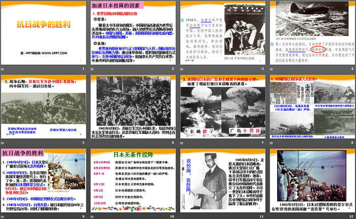 《抗日战争的胜利》中国抗日战争与世界反法西斯战争PPT
