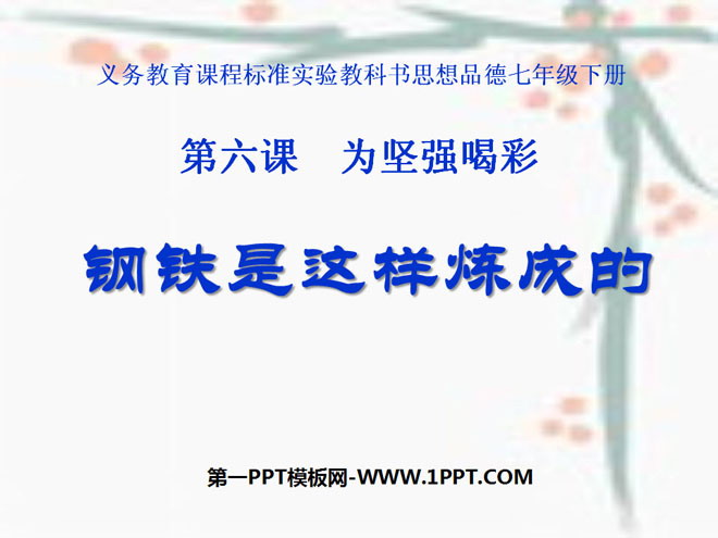 《钢铁是这样炼成的》为坚强喝彩PPT课件