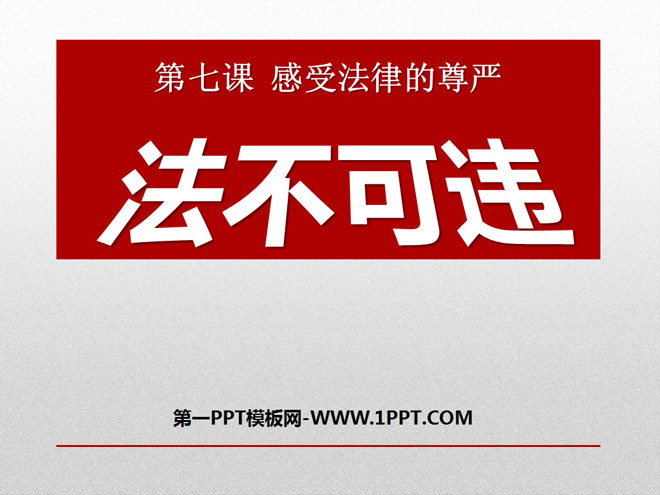 《法不可违》感受法律的尊严PPT课件5