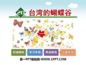 《台湾的蝴蝶谷》PPT课件下载