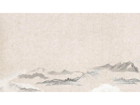 古典雅致水墨中国风PPT背景图片