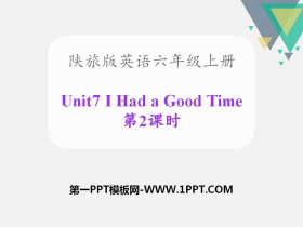 《I Had a Good Time》PPT课件