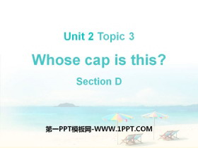 《Whose cap is this?》SectionD PPT
