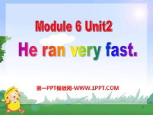 《He ran very fast》PPT课件2