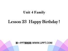 《Happy Birthday!》Family PPT