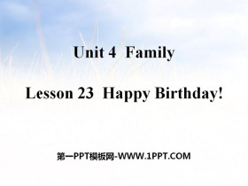 《Happy Birthday!》Family PPT教学课件