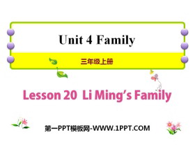 《Li Ming's Family》Family PPT课件