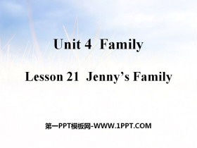 《Jenny's Family》Family PPT教学课件