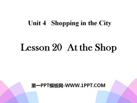 《At the Shop》Shopping in the City PPT
