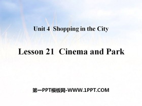 《Cinema and Park》Shopping in the City PPT教学课件