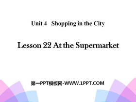《At the Supermarket》Shopping in the City PPT