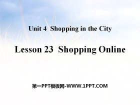 《Shopping Online》Shopping in the City PPT教学课件
