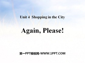 《Again,Please!》Shopping in the City PPT