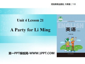 《A Party for Li Ming》Li Ming Comes Home PPT教学课件