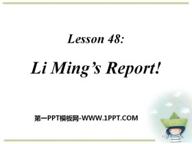 《Li Ming's Report!》Celebrating Me! PPT