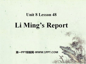 《Li Ming's Report!》Celebrating Me! PPT免费课件