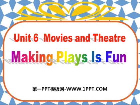 《Making Plays Is Fun》Movies and Theatre PPT免费课件